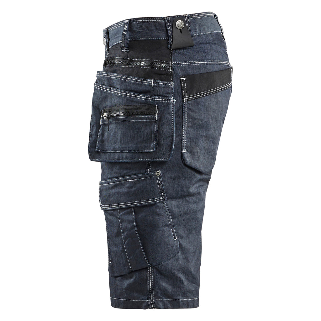 Blaklader 1992 Craftsman Shorts Stretch X1900 Navy Blue Black Left