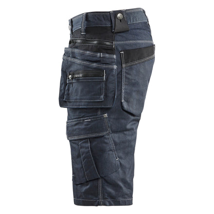 Blaklader 1992 Craftsman Shorts Stretch X1900 Navy Blue Black Left