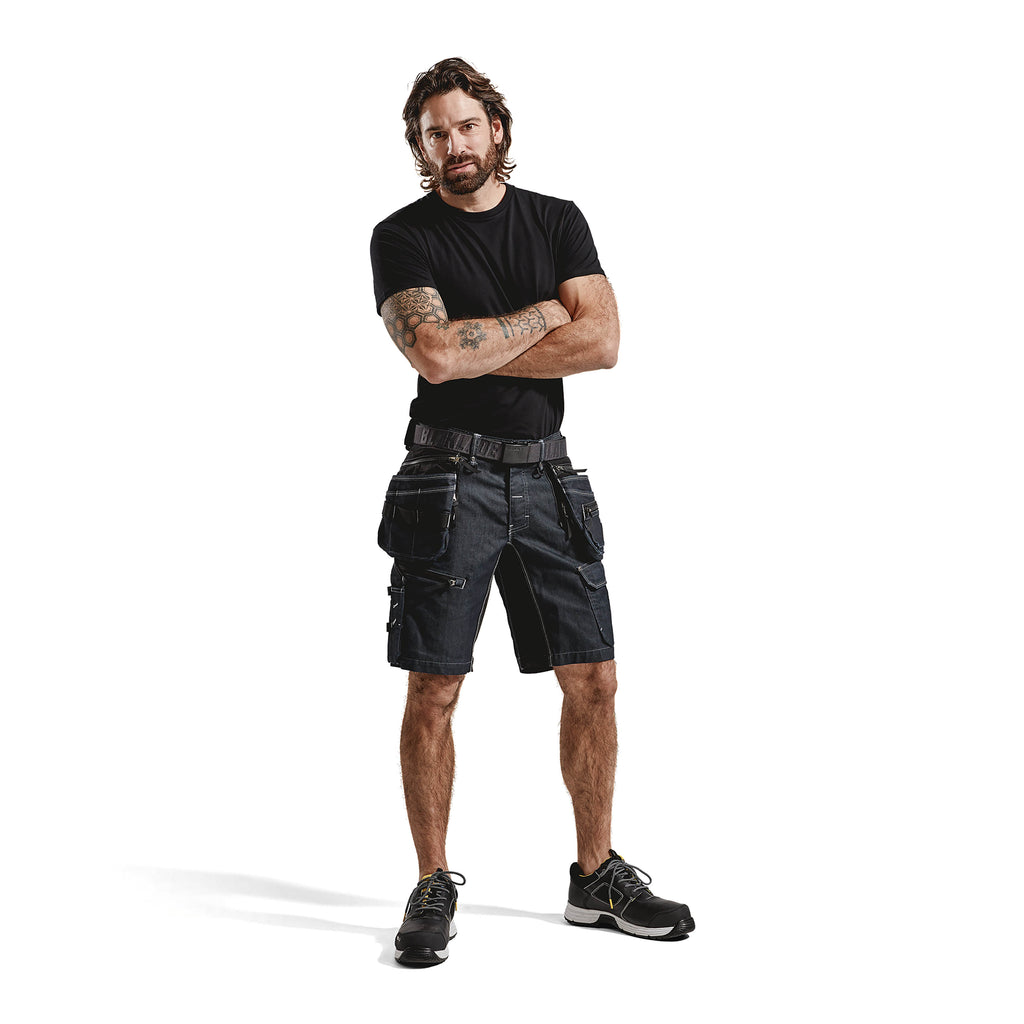 Blaklader 1992 Craftsman Shorts Stretch X1900 Navy Blue Black Model