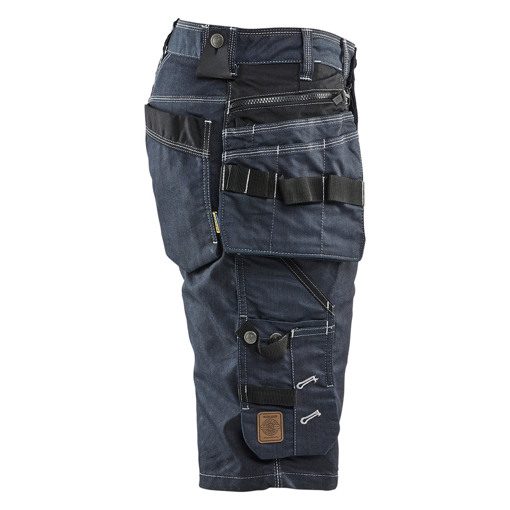 Blaklader 1992 Craftsman Shorts Stretch X1900 Navy Blue Black Right