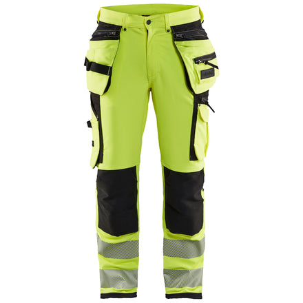 Blaklader 1997 Hi Vis Trousers 4 Way Stretch Hi Vis Yellow Black Main