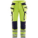 Blaklader 1997 Hi Vis Trousers 4 Way Stretch Hi Vis Yellow Navy Blue Main