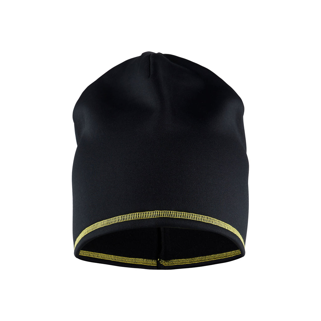 Blaklader 2023 Fleece Hat Black Yellow Front