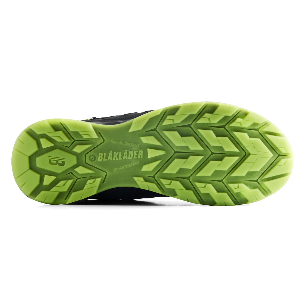 Blaklader 2412 Sprinter Safety Shoe S3S Black Lime Green Back