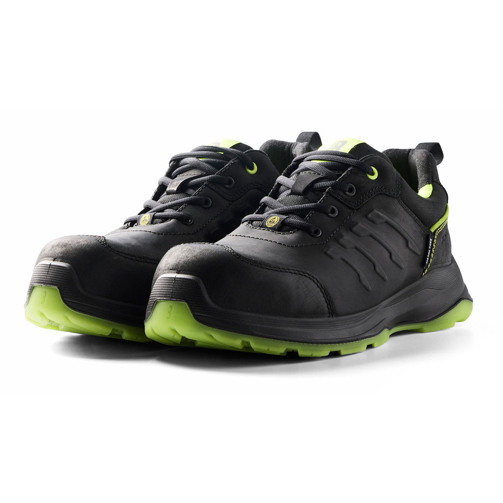 Blaklader 2412 Sprinter Safety Shoe S3S Black Lime Green Left
