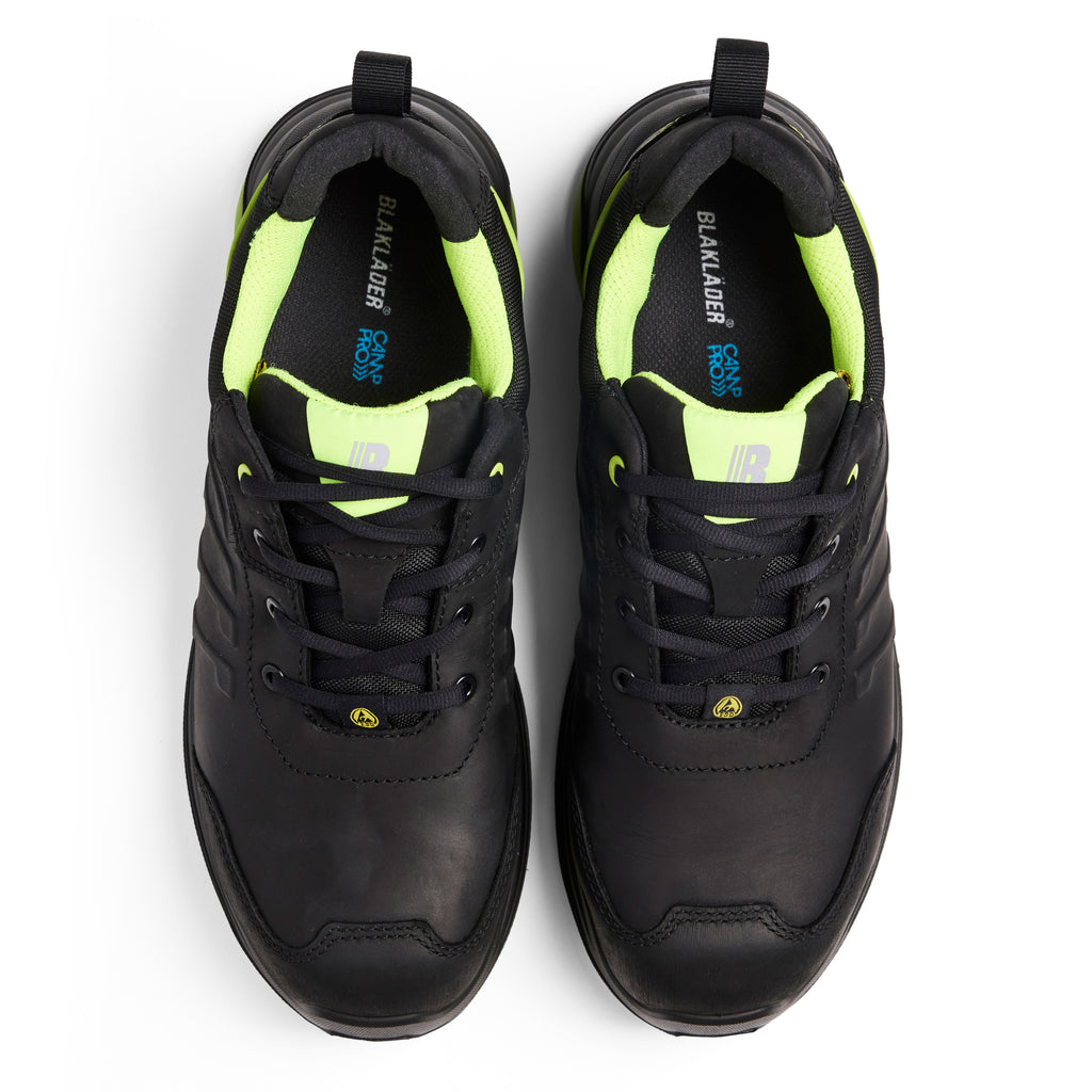 Blaklader 2412 Sprinter Safety Shoe S3S Black Lime Green Right