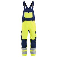 Blaklader 2663 Hi-Vis Yellow/Navy Blue Hi-Vis Bib Trousers