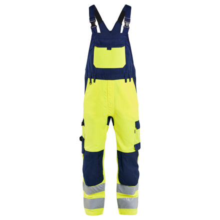 Blaklader 2663 Hi-Vis Yellow/Navy Blue Hi-Vis Bib Trousers
