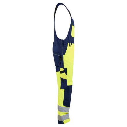 Blaklader 2663 Hi-Vis Yellow/Navy Blue Hi-Vis Bib Trousers