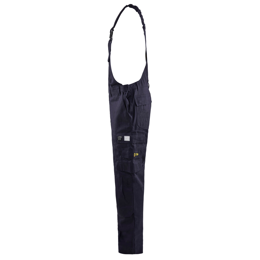 Blaklader 2824 Anti Flame Bib Trousers Navy Blue Left