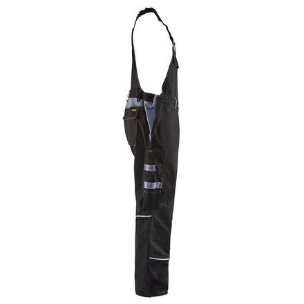 Blaklader 2861 Anti Flame Bib Trousers Black Grey Right