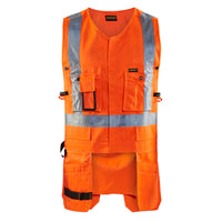 Blaklader 3027 Hi Vis Tool Vest Hi Vis Orange Navy Blue Main