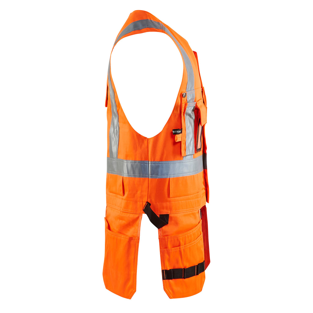 Blaklader 3027 Hi Vis Tool Vest Hi Vis Orange Navy Blue Right