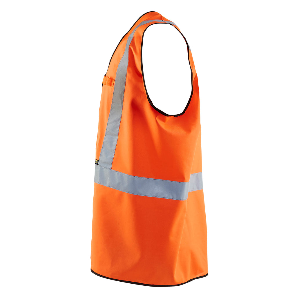 Blaklader 3029 Hi Vis Vest Hi Vis Orange Navy Blue Left