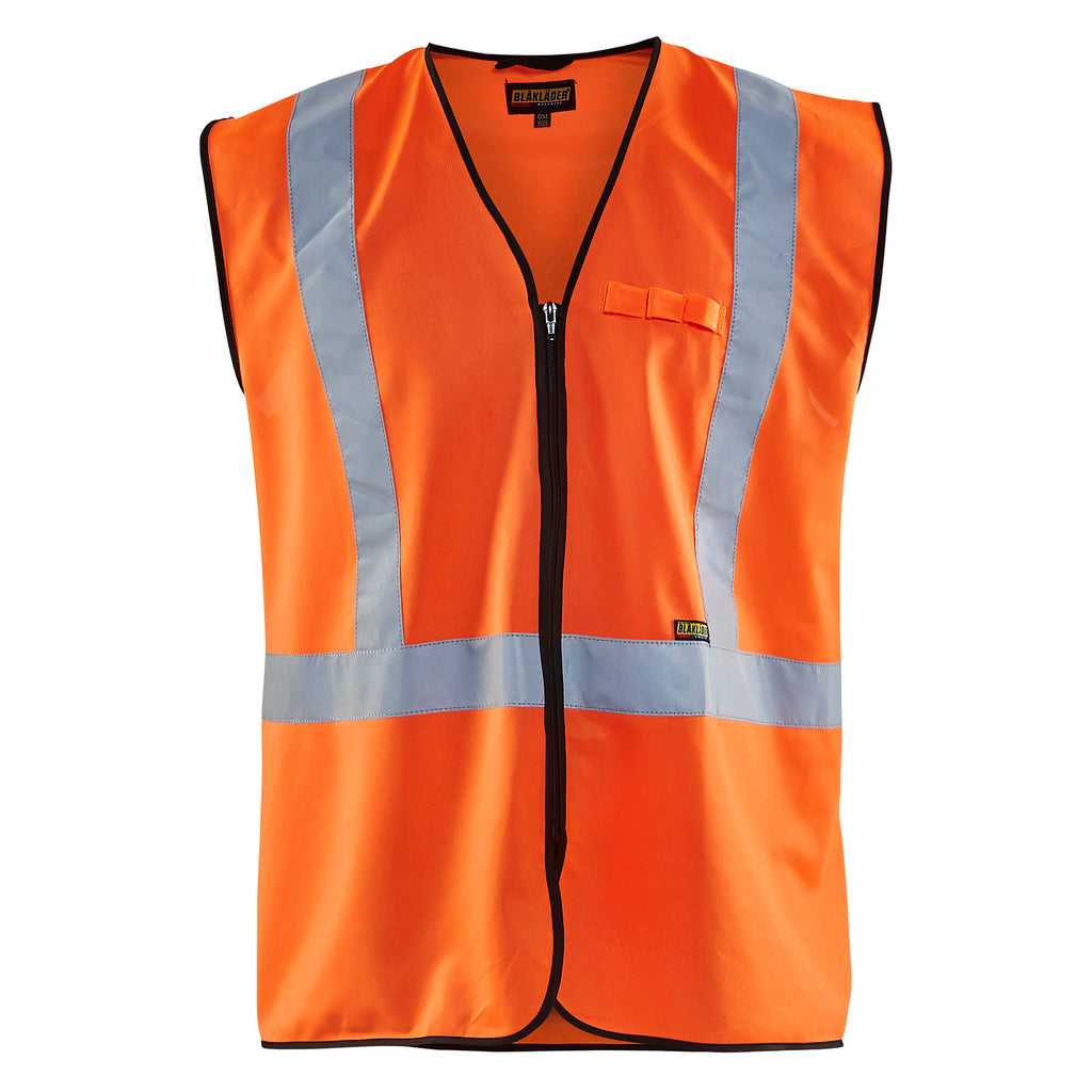 Blaklader 3029 Hi Vis Vest Hi Vis Orange Navy Blue Main