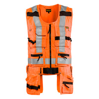 Blaklader 3032 Hi Vis Tool Vest Hi Vis Orange Navy Blue Main