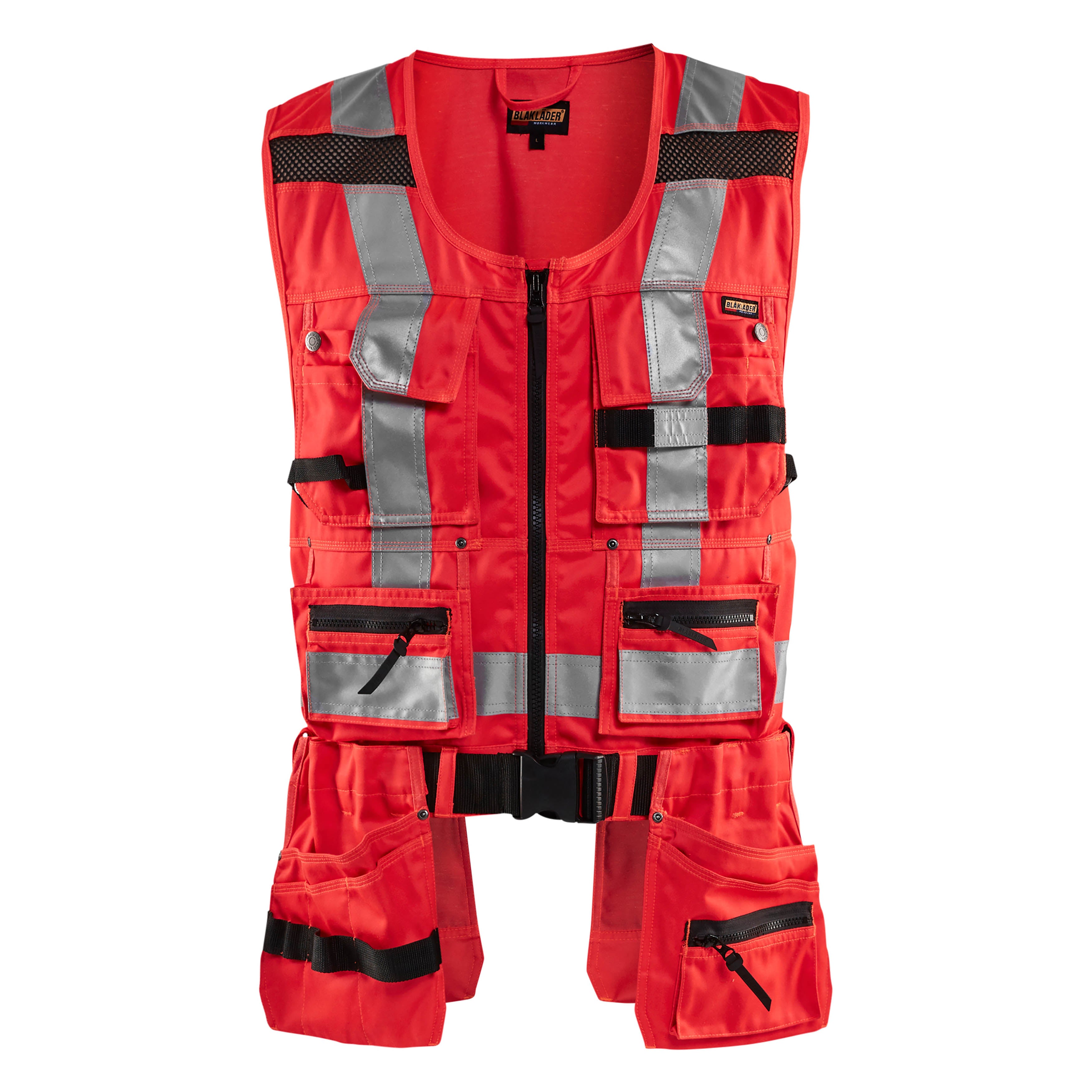 Blaklader 3032 Hi-Vis Red Tool Vest | Start Safety UK