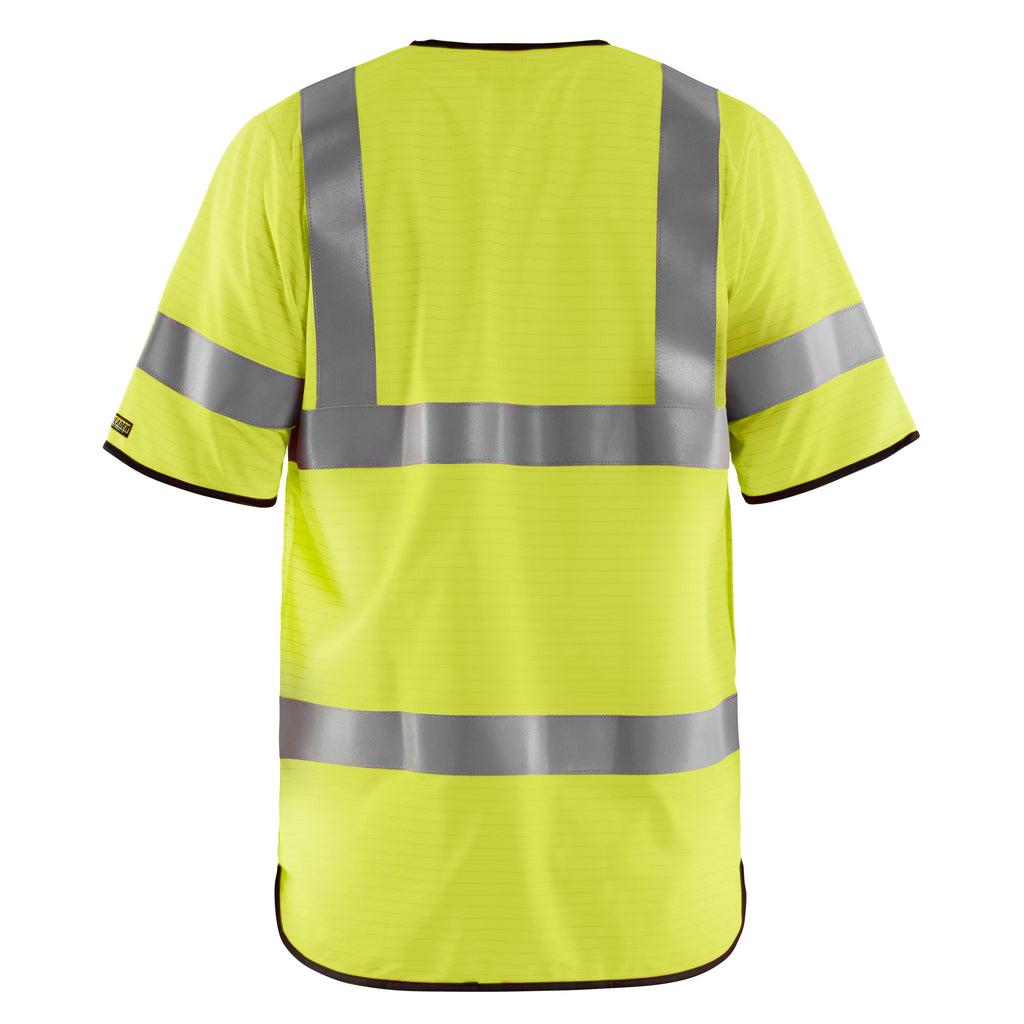 Blaklader 3034 Multinorm Safety Waistcoat Hi Vis Yellow Back