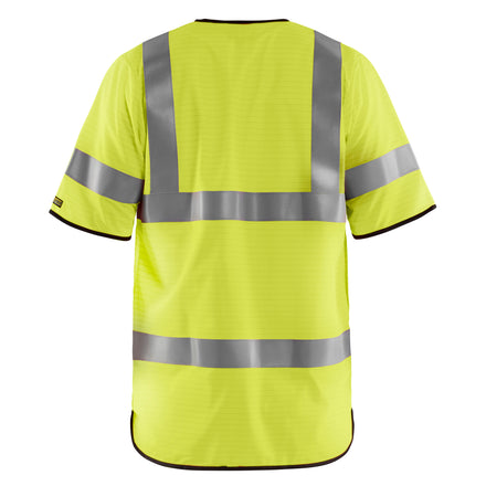 Blaklader 3034 Multinorm Safety Waistcoat Hi Vis Yellow Back