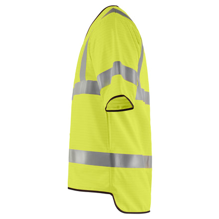 Blaklader 3034 Multinorm Safety Waistcoat Hi Vis Yellow Left