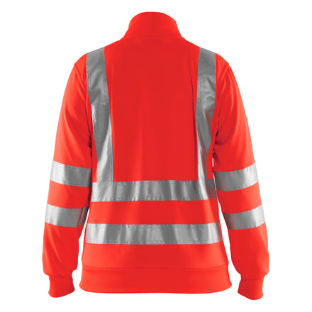 Blaklader 3308 Womens Hi Vis Sweatshirt Hi Vis Red Back