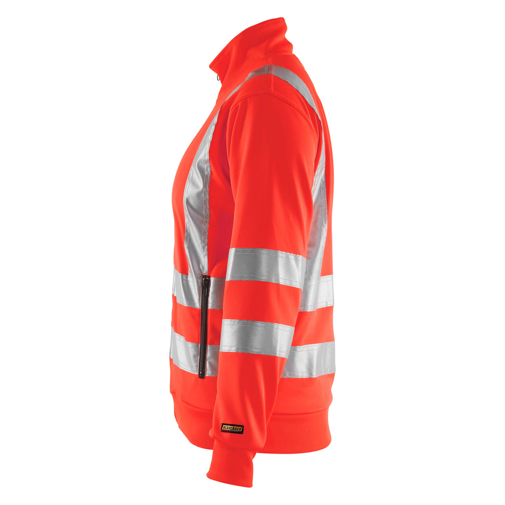 Blaklader 3308 Womens Hi Vis Sweatshirt Hi Vis Red Left