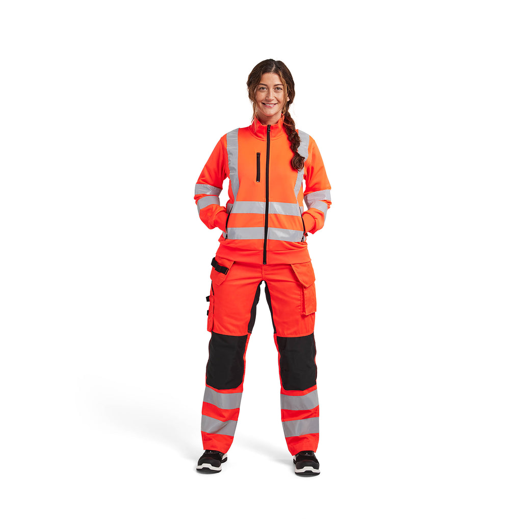 Blaklader 3308 Womens Hi Vis Sweatshirt Hi Vis Red Model
