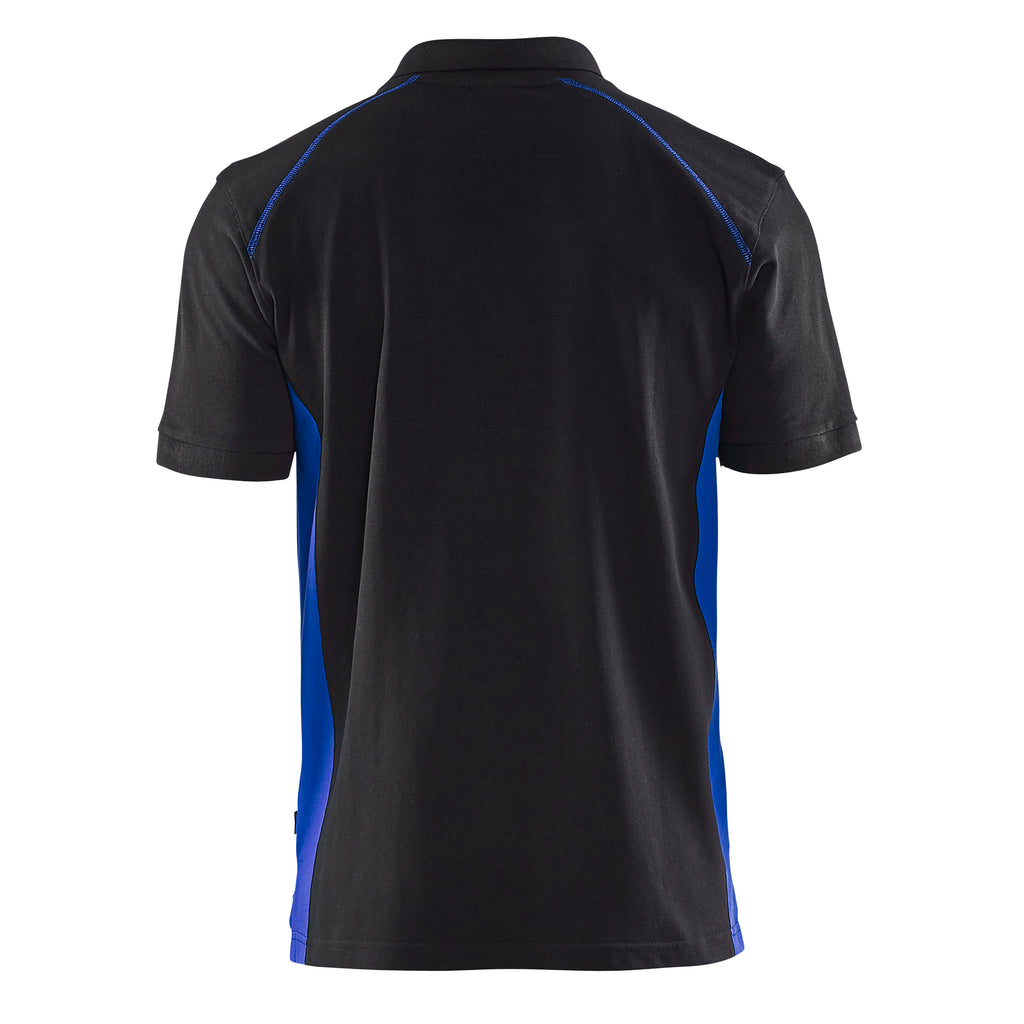 Blaklader 3324 Black/Cornflower Blue Polo Shirt