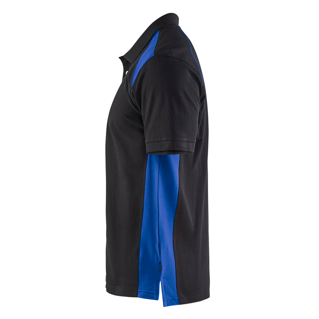 Blaklader 3324 Black/Cornflower Blue Polo Shirt