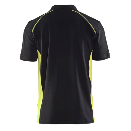 Blaklader 3324 Black/Hi-Vis Yellow Polo Shirt