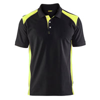 Blaklader 3324 Black/Hi-Vis Yellow Polo Shirt