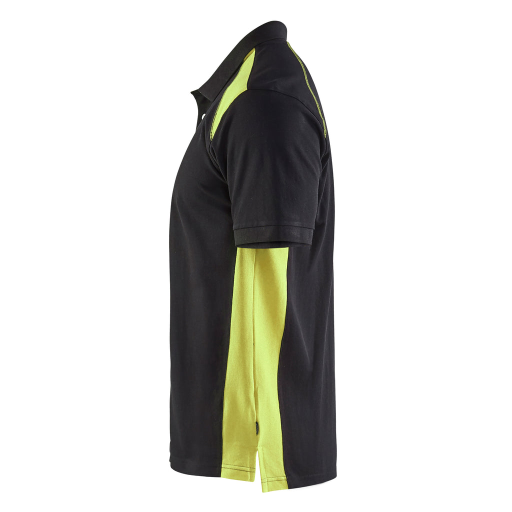 Blaklader 3324 Black/Hi-Vis Yellow Polo Shirt