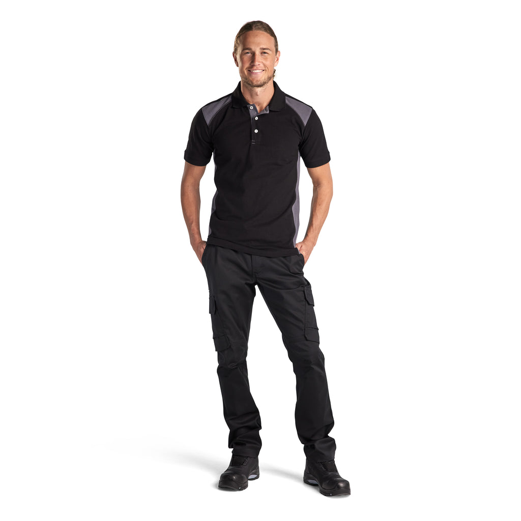 Blaklader 3324 Black/Mid Grey Polo Shirt