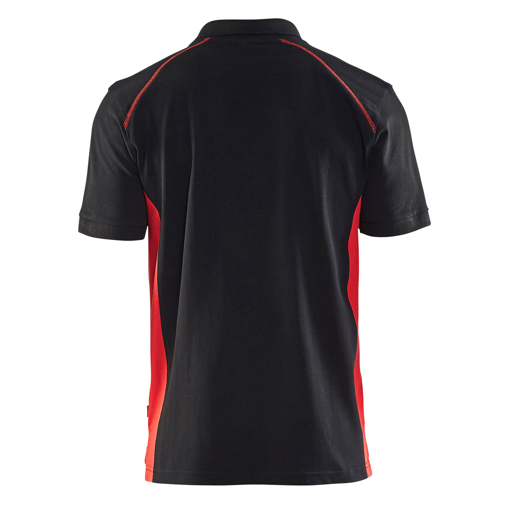 Blaklader 3324 Black/Red Polo Shirt