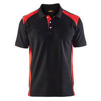 Blaklader 3324 Black/Red Polo Shirt
