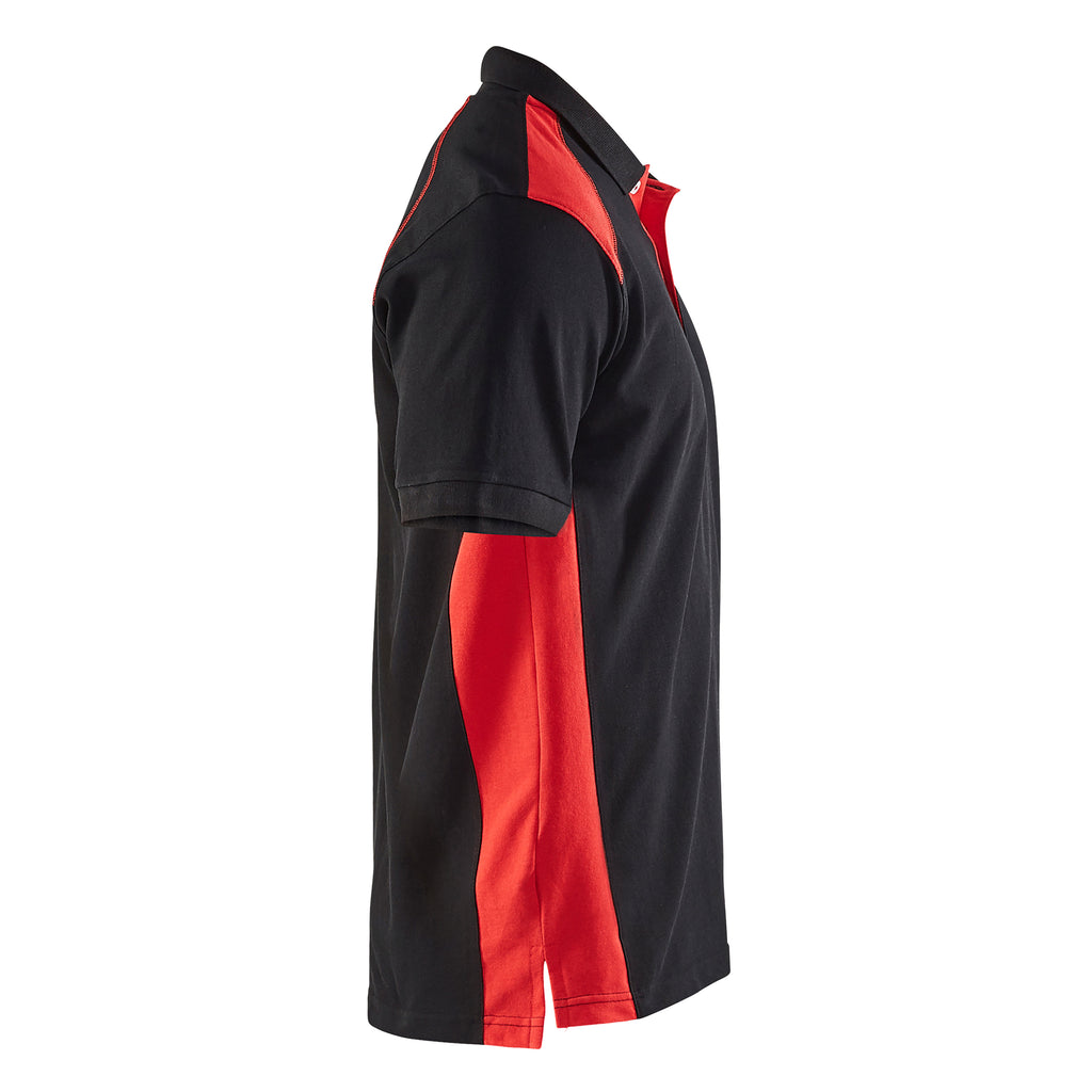 Blaklader 3324 Black/Red Polo Shirt