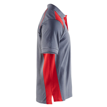Blaklader 3324 Grey/Red Polo Shirt