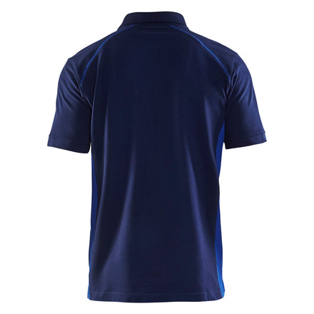 Blaklader 3324 Navy Blue/Cornflower Blue Polo Shirt