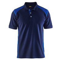 Blaklader 3324 Navy Blue/Cornflower Blue Polo Shirt