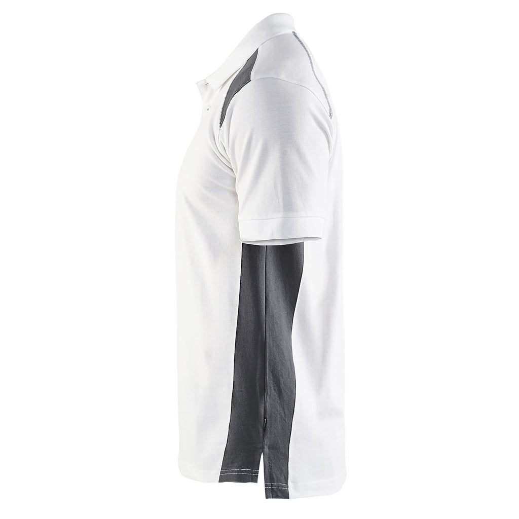 Blaklader 3324 White/Dark Grey Polo Shirt