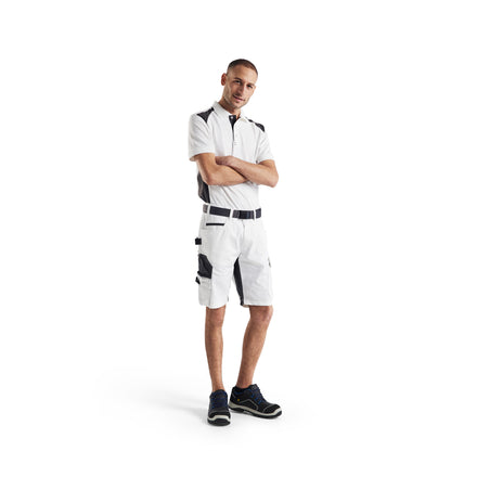 Blaklader 3324 White/Dark Grey Polo Shirt