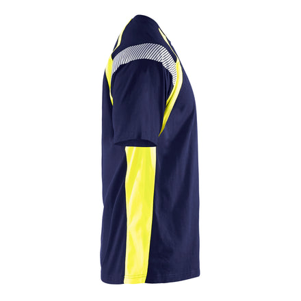 Blaklader 3332 Navy Blue/Hi-Vis Yellow T-Shirt