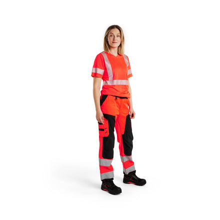 Blaklader 3336 Womens Hi Vis T Shirt Hi Vis Red Model