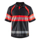 Blaklader 3338 Black/Red Hi-Vis Polo Shirt With UV-Protection