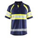 Blaklader 3338 Navy Blue/Hi-Vis Yellow Polo Shirt With UV-Protection