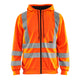 Blaklader 3346 Hi Vis Hooded Sweater Hi Vis Orange Navy Blue Main