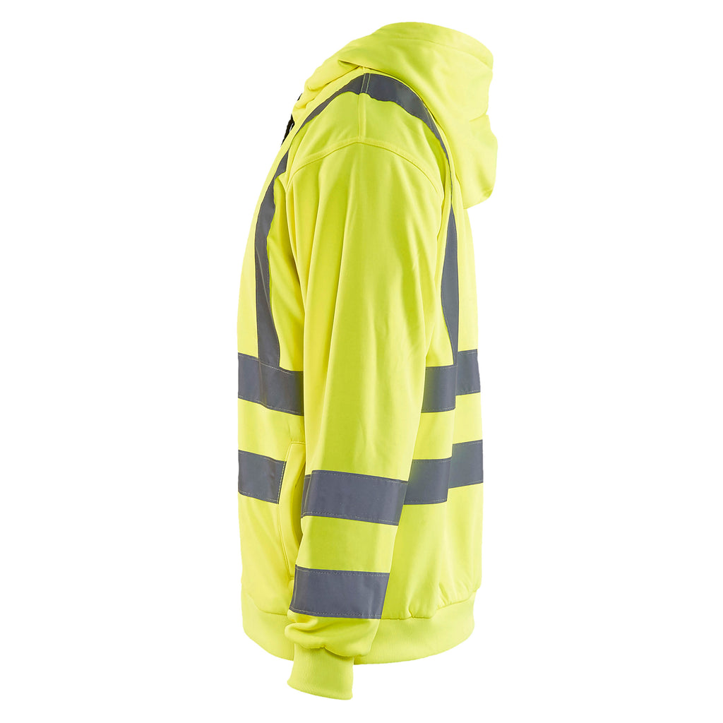 Blaklader 3346 Hi Vis Hooded Sweater Hi Vis Yellow Left