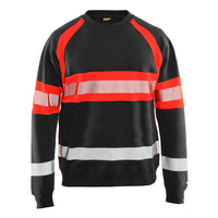 Blaklader 3359 Hi Vis Sweater Black Hi Vis Red Main
