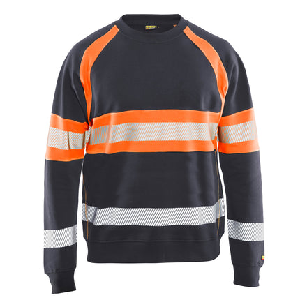 Blaklader 3359 Hi Vis Sweater Grey Hi Vis Orange Main