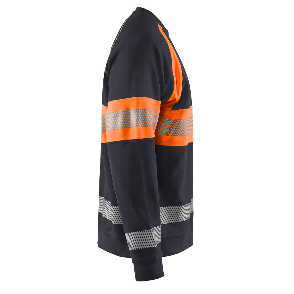 Blaklader 3359 Hi Vis Sweater Grey Hi Vis Orange Right
